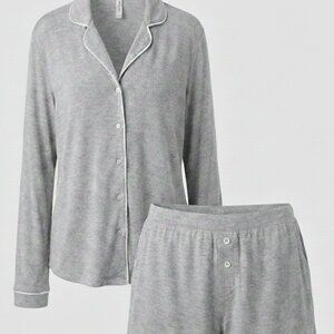 New Pajama Set for Women M Gray
